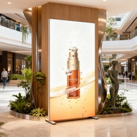 Boîte à lumière LED légère et portable, sans outil, 65 mm, affichage en tissu rétroéclairé SEG, équipement pour salon professionnel, prix d'usine