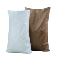 Sac tissé agricole en PP - Emballage personnalisé réutilisable pour engrais et riz, capacité 50 kg/1 tonne