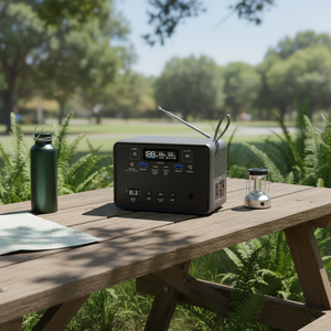 Convertisseur de charge rapide bidirectionnel Type C 89,6 Wh avec radio FM et MPPT photovoltaïque <span class=keywords><strong>pour</strong></span> systèmes hors réseau - Product Image 1