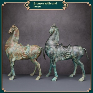 Jingciren Boutique Bronze Antique Xiangde en Cuivre, Cheval de la Prospérité, Objets Artisanaux pour la Maison, Ornements de Collection, Cadeau - Product Image 2