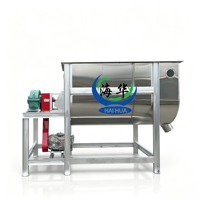 Mélangeur horizontal automatique à haute efficacité et à économie d'énergie - Capacité de 500 kg - Moteur 220/380V - Multifonctionnel pour produits chimiques et alimentaires