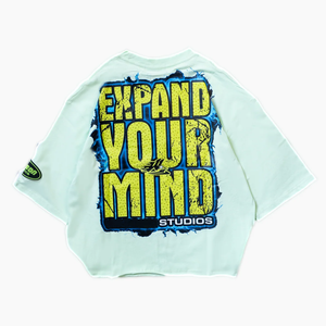 T-shirt de haute qualité de marque 100% coton lourd Hip Hop Vintage Tee T-shirts Lavage à l'acide Imprimé graphique Monstre Enfer T-shirt pour hommes - Product Image 3