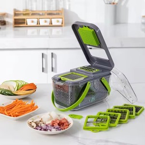 22 trong 1 Rau Chopper Hướng dẫn sử dụng Slicer Dicer tất cả trong một xách tay đa chức năng hướng dẫn sử dụng rau Slicer với containerration - Product Image 2