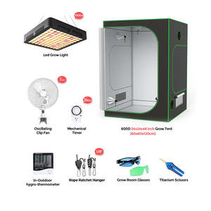 Marco de aluminio y plástico 1680D Cubierta de PVC Durable Growing Room <span class=keywords><strong>Growbox</strong></span> Grow Tent Kit Complete Mylar Outdoor Space - Product Image 2