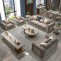 Set Sofa Kamar Tidur Lurus yang Dapat Dipindahkan, Desain Mewah Ringan Italia dan Cina Berkualitas Tinggi dengan Material Lainnya