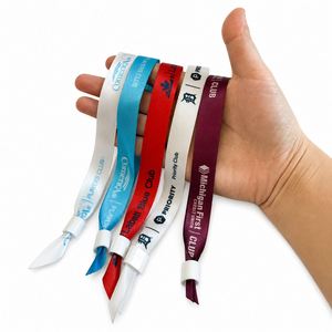 Hot Sale Cheap Cloth Custom Printing Satin Personalized Sublimation Printed <b>Ribbon</b> Bracelet - Product Image 1