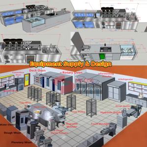 Peralatan Roti Komersial Lengkap Set Lini Produksi Roti Peralatan Roti untuk Hotel Restoran Mesin Pembuat Roti - Product Image 5