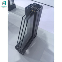 Ventanas Corredizas de Aleación de Aluminio con Doble Acristalamiento Estándar Australiano CHANGYI, con 3 Rieles, Diseño Moderno y Función Antiviento