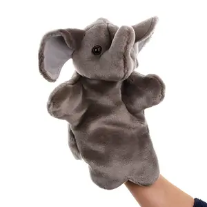 동물 친구 코끼리 어린이 손 인형 소년과 소녀를위한 봉제 손 인형 장난감