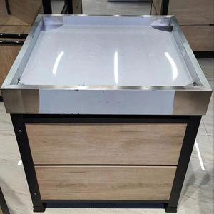 رف سوبر ماركت قوي يتحمل 100 كجم، رفوف معدنية مزدوجة الجوانب للخضروات، نظام عرض جوندولا خفيف الوزن - Product Image 4