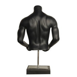男性トルソマネキン,ヘッドレスハーフボディマッスルメタルスタンド付き - Product Image 6