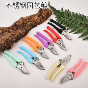 Tijeras de podar de desvío con hoja de acero inoxidable y mango de plástico, herramienta manual de jardinería para paisajismo y recolección de frutas - Product Image 5