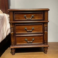 Ensemble de chambre à coucher classique américain en bois massif à prix avantageux, taille King & Queen, pour la maison, l'hôtel et la villa