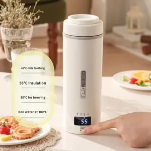 Dikkatle seçilmiş taşınabilir elektrikli su kaynama fincan Mini akıllı yalıtımlı 12-24 saat termal performans paslanmaz çelik - Product Image 2