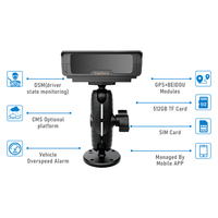 Système d'alarme anti-fatigue commercial Alwaycare DSM, surveillance de l'état du conducteur, DMS, ADAS, plateforme de gestion de flotte CMSV6, GPS pour camions
