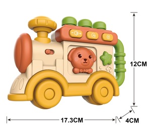 Train musical éducatif électrique pour apprendre l'anglais, l'espagnol et le russe, jouet éducatif Montessori pour bébé - Product Image 2