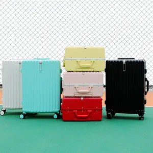 New Design travel luggage set suitcase Fashion Travel Trolley Bag with 4 Spinner 360 Degree Wheels travel luggage