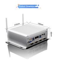 Mini PC Industrial EGLOBAL sin Ventilador, Intel Core I5-4200U/I7-4500U, Sistema Operativo Win7/Win8/Win10/Linux, DDR3 Máx. 8G, SSD MSATA