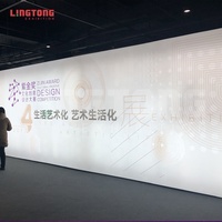 Panneau publicitaire LED double face portable sur pied, grand format, personnalisé, en tissu, pour affichage publicitaire