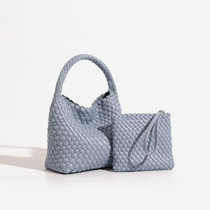 Bolso de hombro cruzado de moda para mujer, hecho a mano, impermeable, de PU, novedad 2025, estilo nicho, portátil, tipo cesta de verduras, con cadenas - Product Image 6