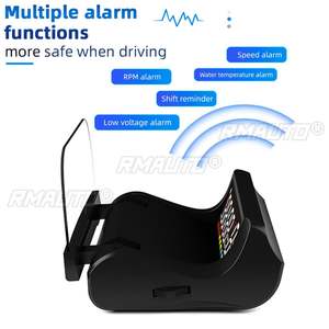 HUD OBD2 con Luz Ambiental Colorida, Función de Alarma, Herramienta de Conducción, Pantalla Plegable, Funciones de Alarma, Accesorios para Automóviles - Product Image 3