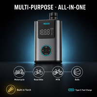 Compresseur d'air portable compact sans fil 150 PSI, mini pompe électrique pour vélo, gonflage rapide sans balais, arrêt automatique pour le cyclisme en extérieur