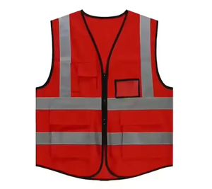 Veste de sécurité Construction Haute visibilité Multi-poches <span class=keywords><strong>Gilet</strong></span> de sécurité réfléchissant coloré - Product Image 4