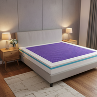 Couleurs personnalisées King Queen Size TPE Matelas silencieux zéro pression en nid d'abeille Gel Silicone Cool Matelas