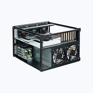 8 + 4 boîtier <span class=keywords><strong>NAS</strong></span> SAS/Nvme fond de panier demi-hauteur emplacement PCIE carte mère ATX alimentation ATX serveur d'échange à chaud - Product Image 4