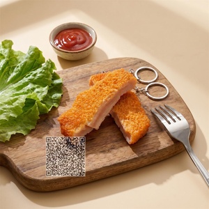 Llavero de Nuggets de Pollo Frito Hiperrealistas, Recuerdo para Fiestas, Eventos de Restaurantes, Promoción de Marca Premium, Souvenir al por Mayor - Product Image 2