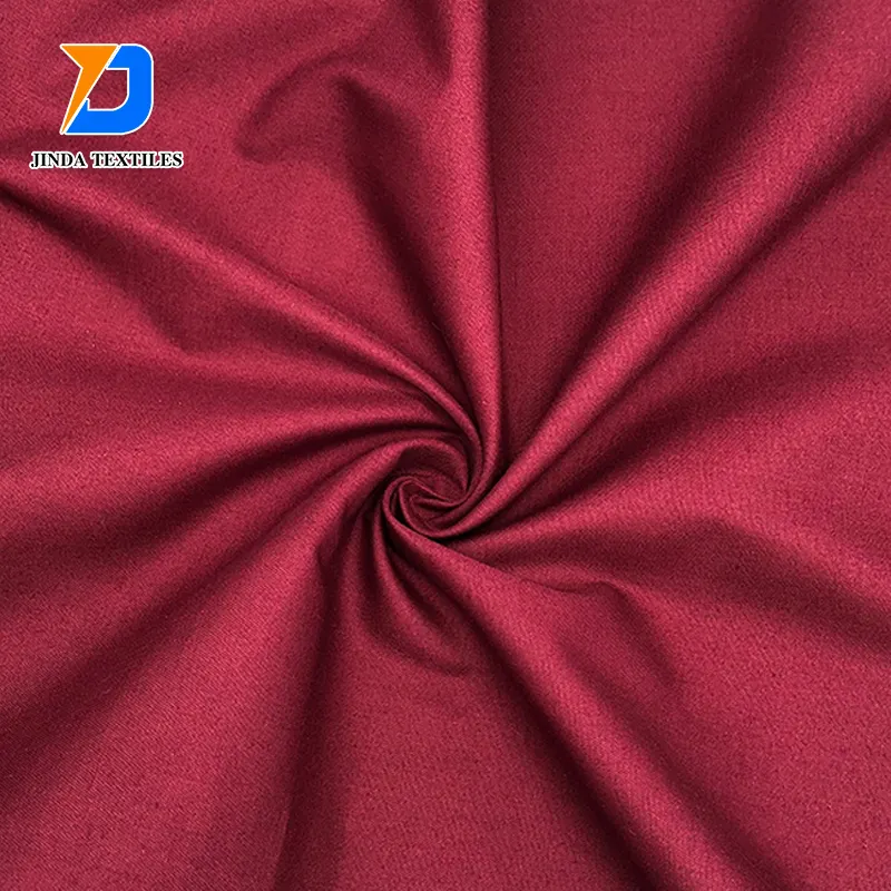 Jinda TC 65/35 полиэфирная хлопчатобумажная ткань саржевая ткань под заказ для равномерной ткани