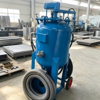 Machine de sablage industriel avec contrôle de pression réglable pour la préparation de surfaces d'acier