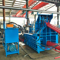 Compacteur horizontal hydraulique pour copeaux métalliques, pour le recyclage des copeaux d'acier, d'aluminium et de cuivre provenant de tours