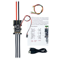 Pengontrol Kecepatan Elektrik Flipsky 12S 70A Mini Single FSESC6.7Pro dengan Heat Sink untuk Skuter Listrik/Sepeda Listrik/Robot