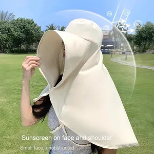 Tendencia HDZZ 2025 Sombrero de protección Nuevo estilo de verano Gorra de pescador Ala ancha Ciclismo al aire libre Capa de sol 100% - Product Image 3