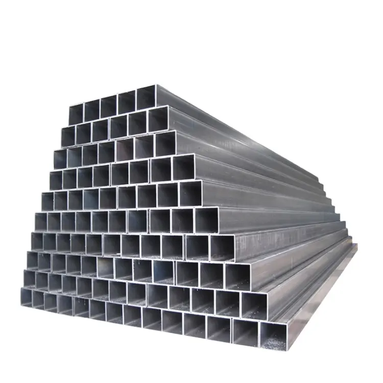 溶接精密正方形鉄パイプチューブ構造断面亜鉛メッキ鋼