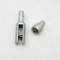 Support de câble réglable en aluminium anodisé de 5 mm d'épaisseur, fixation murale unilatérale pour systèmes de suspension de fils, supports de matériaux