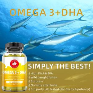 Gummies Omega 3 + DHA en gros, supplément triple concentration d'huile de poisson issue du pollock sauvage d'Alaska - Product Image 1