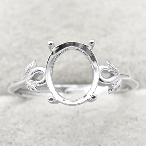 Tùy chỉnh 925 Sterling bạc trang sức Vòng cơ sở thiết lập mà không cần đá gắn kết Nhẫn bạc 925 Nhẫn phụ nữ - Product Image 2