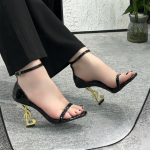 Sandales à talons hauts décontractées d'été de qualité supérieure pour femmes, talons élégants et luxueux, idéales pour les cérémonies de mariage et les fêtes - Product Image 5