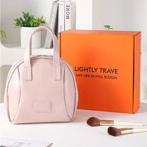 Sac à cosmétiques portable de grande capacité, sac de rangement pour articles de toilette de voyage pour femmes - Product Image 5