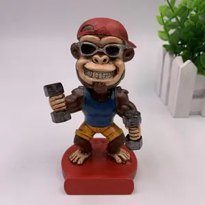 Dekorasi Mobil Resin Bobble Kepala Gelembung Angka Kustom Gelembung Kepala Boneka Bobblehead untuk Mobil