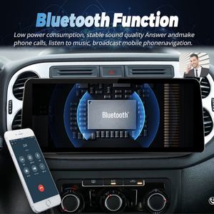 Lecteur vidéo de voiture Android 13 avec écran de 12,3 pouces, autoradio 2Din, stéréo pour Volkswagen Tiguan 2006 - 2016, GPS, multimédia, Carplay, unité principale - Product Image 4