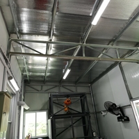 Lampu LED Tri Proof IP69K Linear Tubular untuk Gudang Pendingin