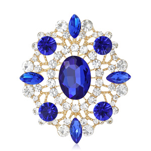 Broche de Strass em Forma de Gota de Água com Revestimento de Ouro de Alta Qualidade para Mulheres, Ideal para Festas e Casamentos - Product Image 4