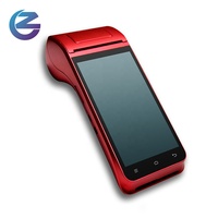 Sistem POS Android Z91 Layar Sentuh 5.5 inci dengan Printer, Printer Struk Parkir