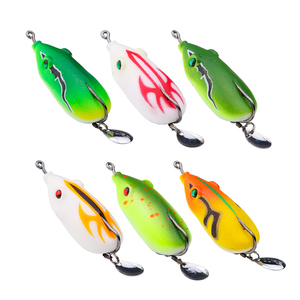 Esca da Pesca in Silicone per Acque Superficiali, 13g, Miglior Esca a Forma di Rana 3D per <span class=keywords><strong>Bass</strong></span> - Product Image 3