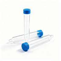 Tubo de Recolección de Muestras de Orina de 12 ml con Tapa de Rosca, Recipiente para Orina, Tubos de Ensayo para Centrífuga de Sedimentos, Suministros de Laboratorio