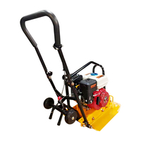 Mini compacteur vibrant de plaque d'asphalte d'essence petit équipement compact mobile