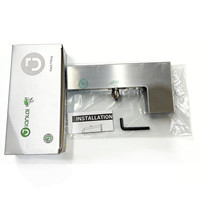 Quincaillerie de contrôle pour porte battante en verre en acier inoxydable 304 de Chine, épaisseur 12 mm, raccords de transom d'angle en forme de L